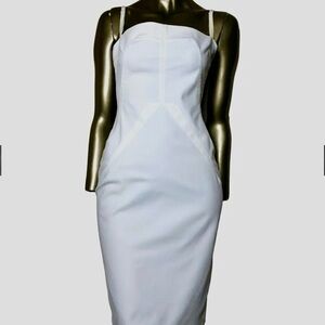 Dolce & Gabbana White Strapless Dress Size 36 Elegant white Sheath